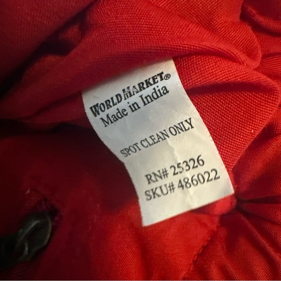 Cost Plus World Market Red and Green Crossbody Bag with Boho-Chic Design - Picture 14 of 14